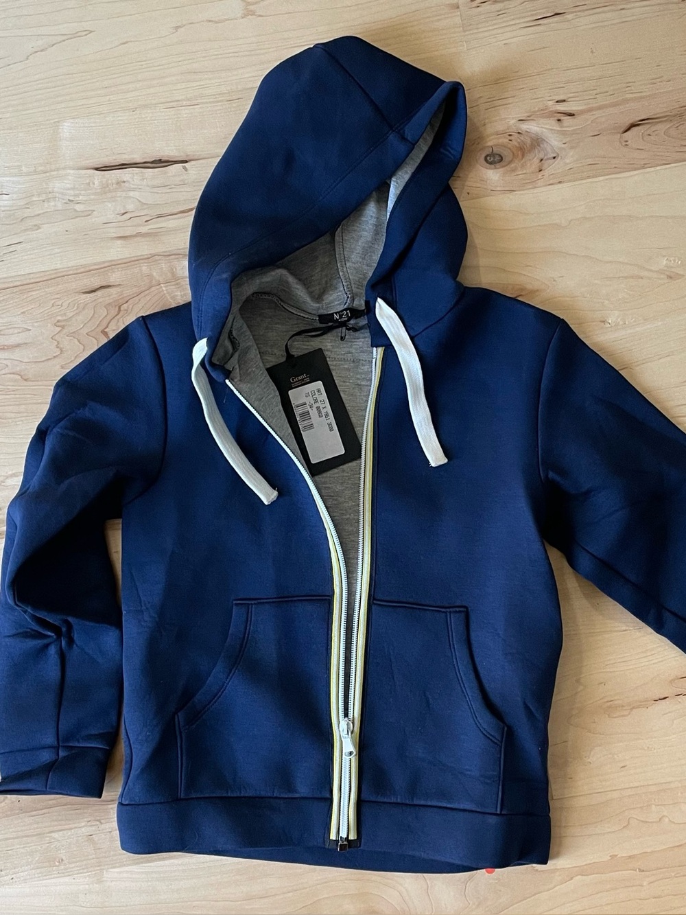 NWT N°21 Kids University Hoodie Jacket Size 34 (3–4Y) Designer Italy